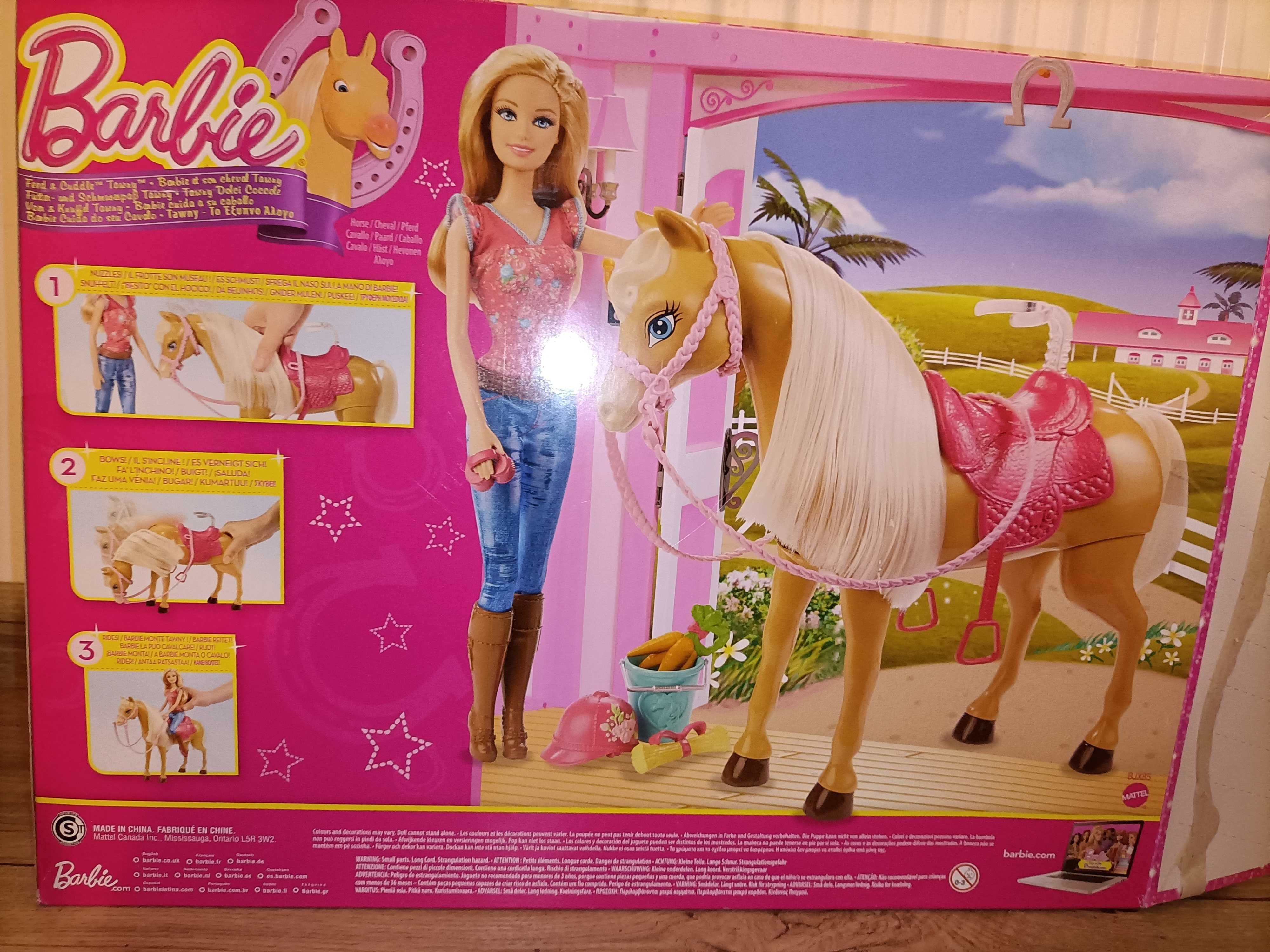 Barbie dżokejka i ruchomy koń