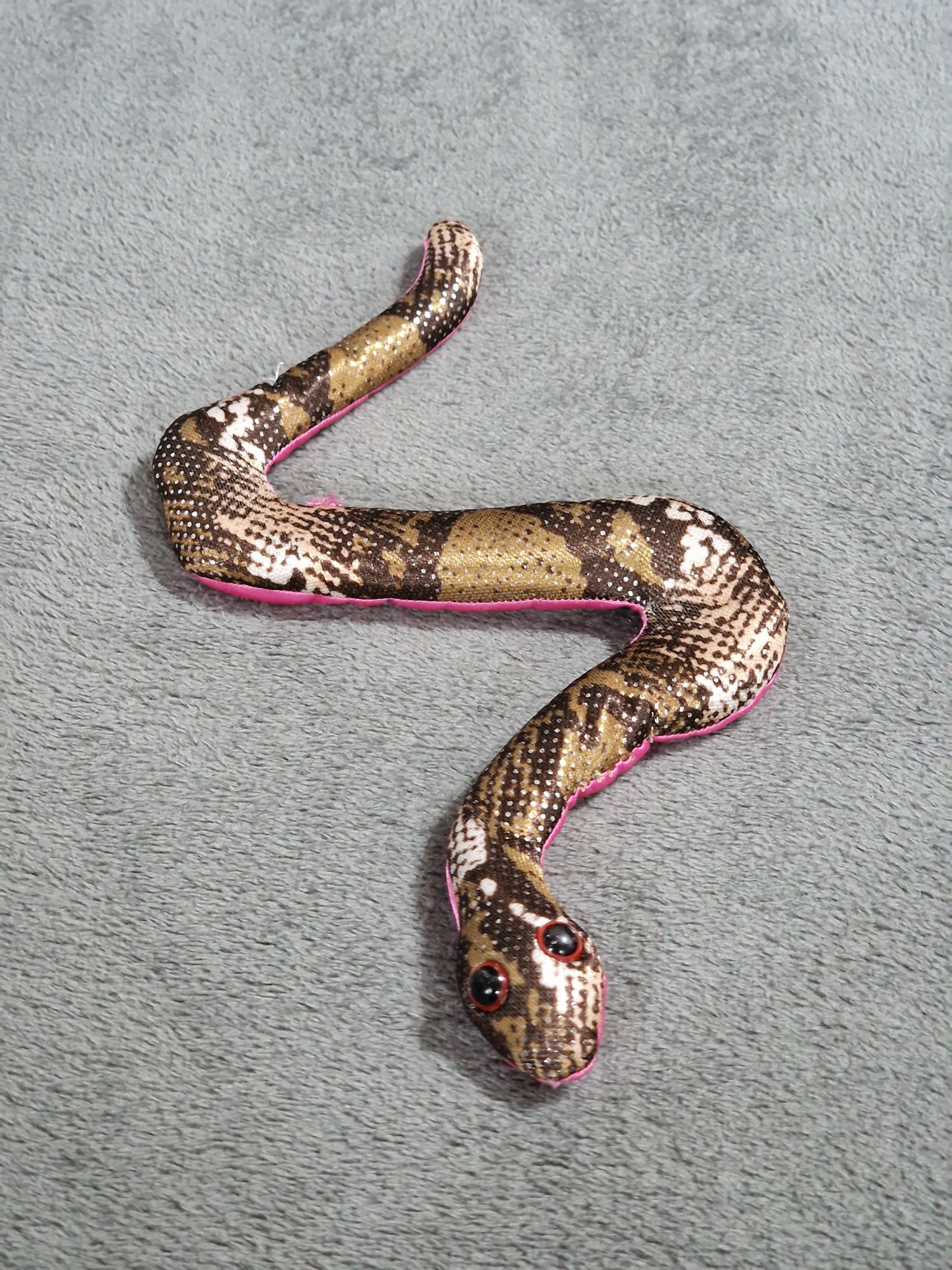 Maskotka wąż z groszkiem