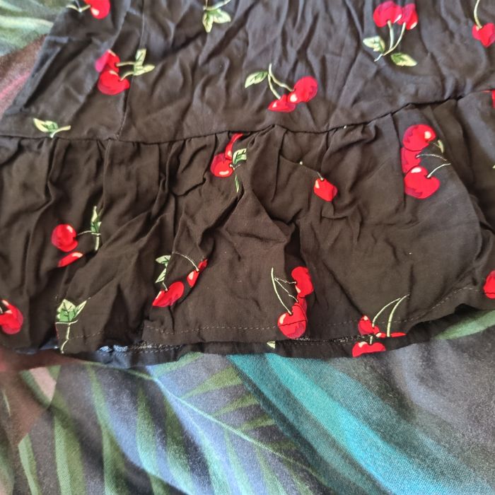 Nowa sukienka plus size, wisienki, jedwab