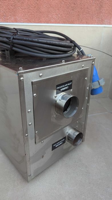 Profesjonalny osuszacz adsorpcyjny - 100 m³/h - 21 l/24 h nierdzewka