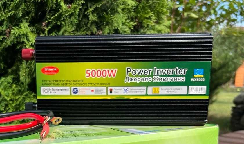 УСПЕЙ! Мощный преобразователь 12-220v 5000w/ Инвертор/ Плавный пуск/