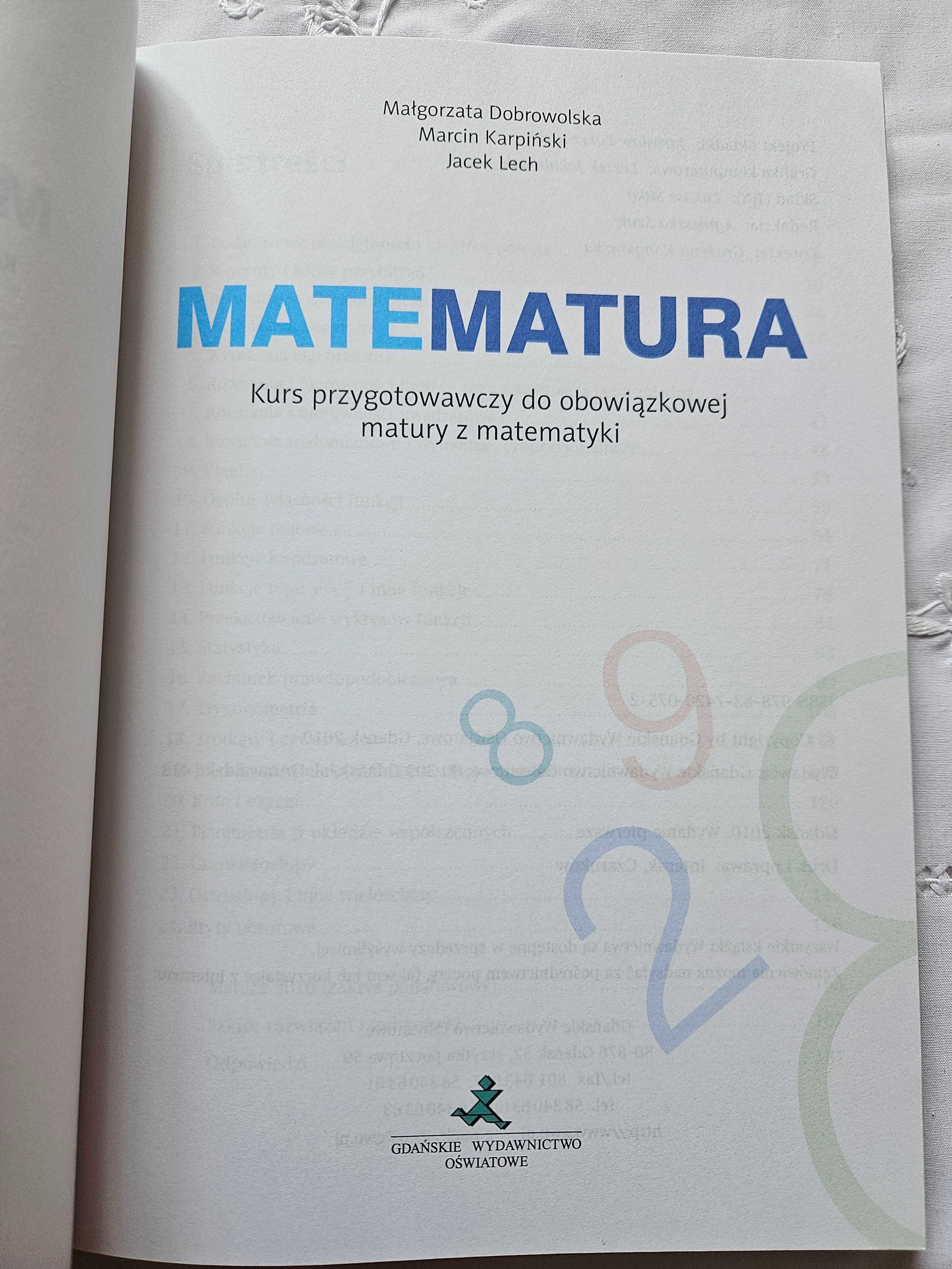 Matematura - kurs przygotowawczy do obowiązkowej matury z matem. + CD