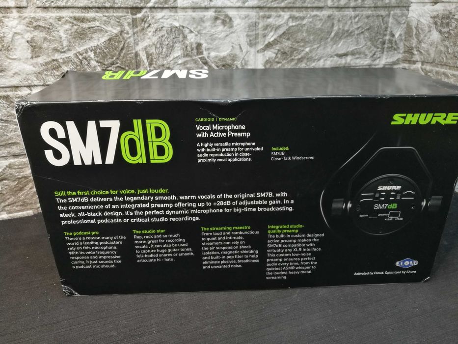 Динамічний вокальний мікрофон Shure SM7dB  Запакованний