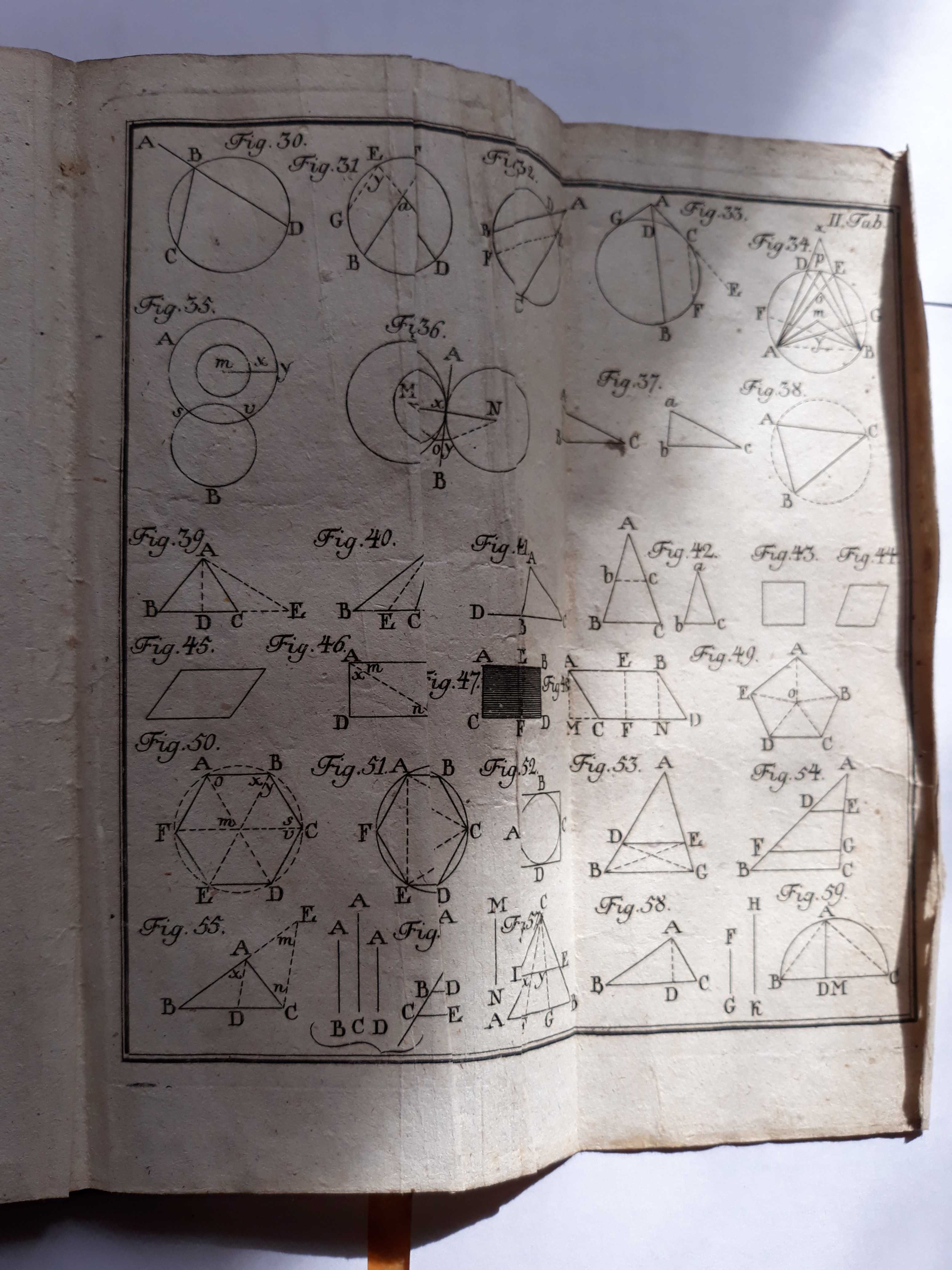 Антикварна книга, Математика 1790року з унікальними таблицями