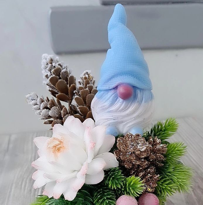 Новогодняя композиция из мыла