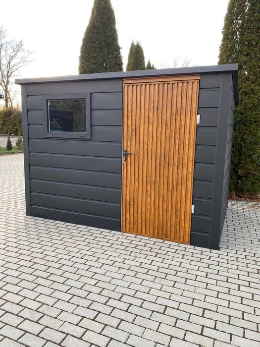 Domek narzędziowy ogrodowy schowek garaż lamele