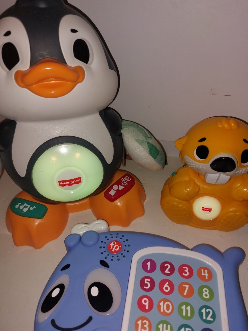 Fisher price Linkimals Pingwin Bóbr Wieloryb