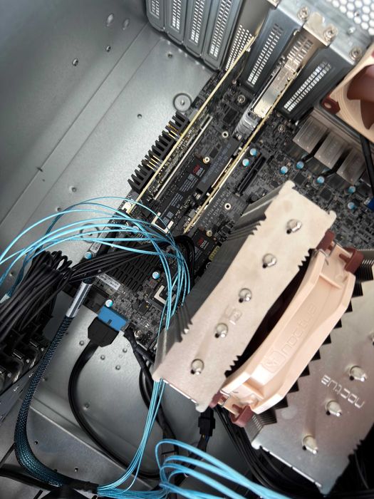 Nowy serwer 4U: AMD 4565P (16c 5.70ghz), 192G ECC RAM, 2x4T NVMe gen5