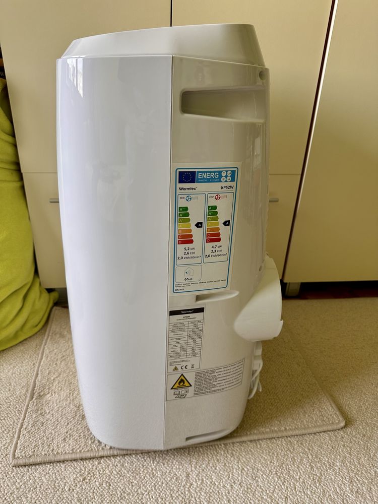 Klimatyzator przenośny/Klima do domu/Warmtec KP52W/5200W do 60m²/Wi-Fi