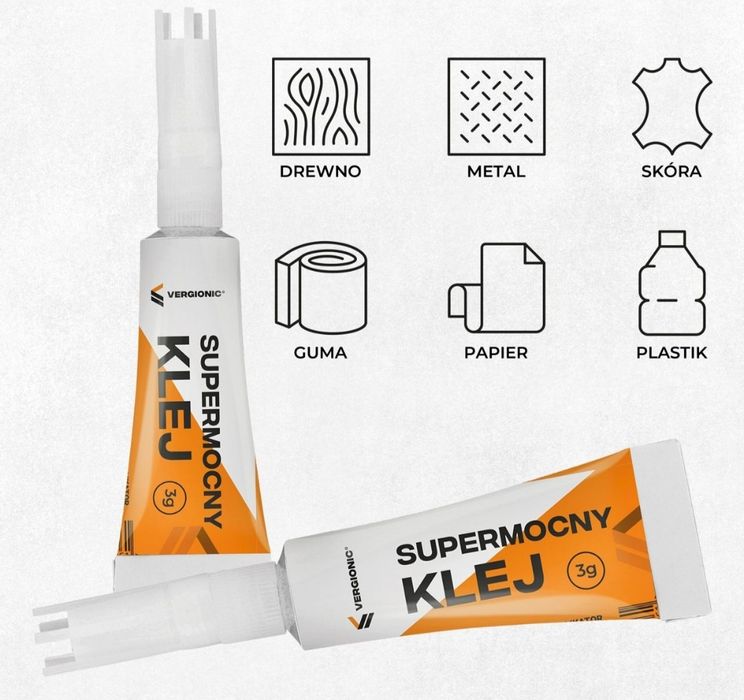 Klej supermocny klej szybkoschnący
