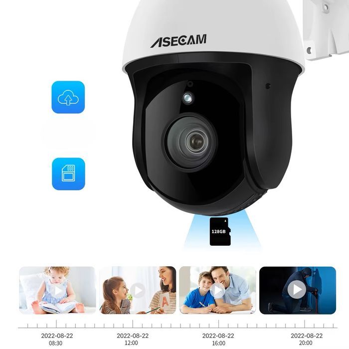 Kamera zewnętrzna IP67 POE Onvif ASECAM 8MP 4K PTZ z AI i 30x zoom