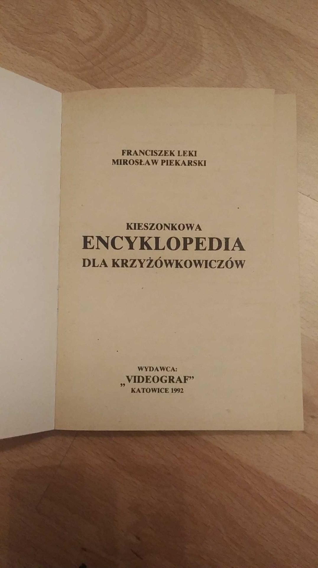 Kieszonkowa encyklopedia dla Krzyżówkowiczów-10zł