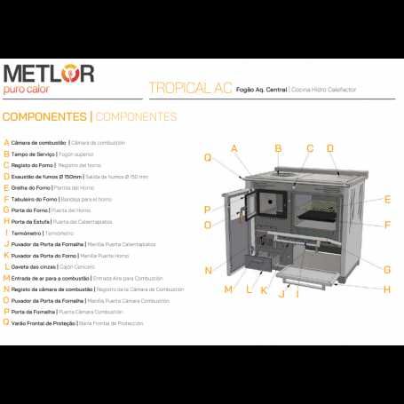 Cozinha de lenha Metlor TROPICAL AC