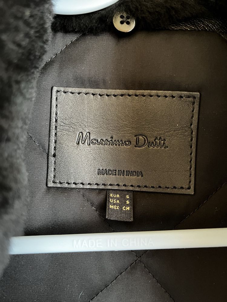 Натуральная кожаная куртка Massimo Dutti