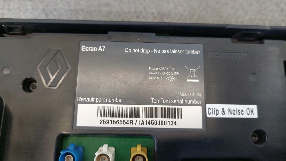 Display / ecrã de informações RENAULT Megane III (BZ0_)