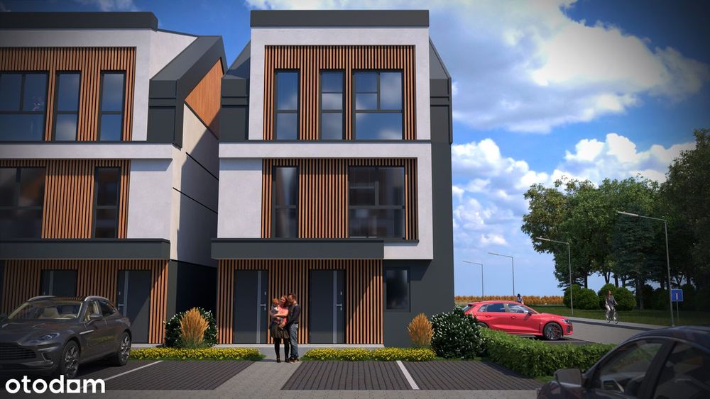 Nowoczesny DOM,  107m2, klimatyzacja, duży ogródek 219m2 (LOKAL)