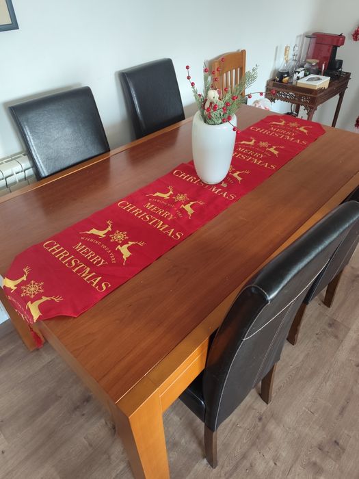 Mesa madeira maciça extensível