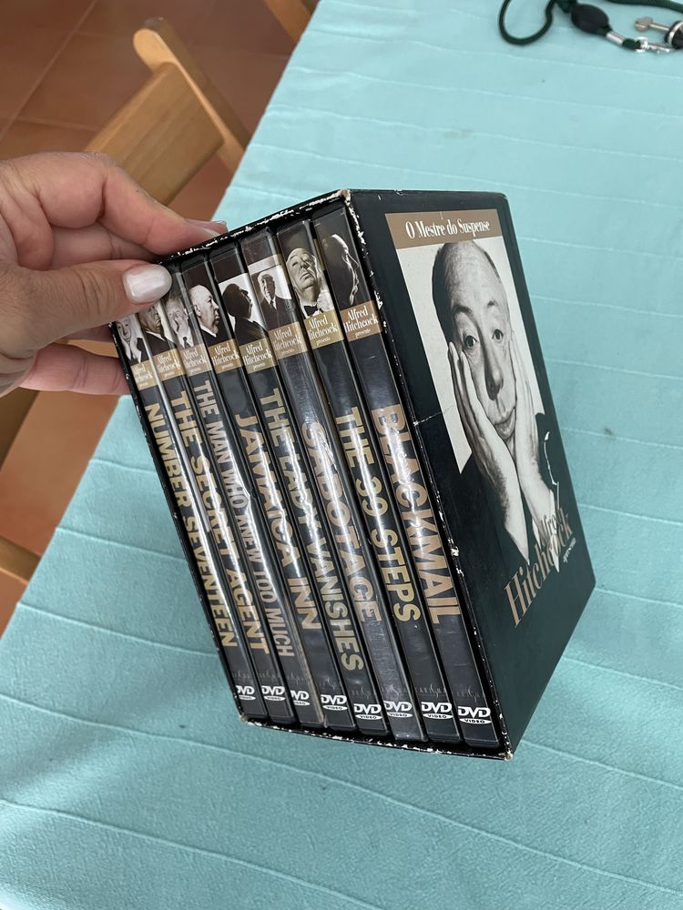 Coleção 8 DVDs Alfred Hitchcock