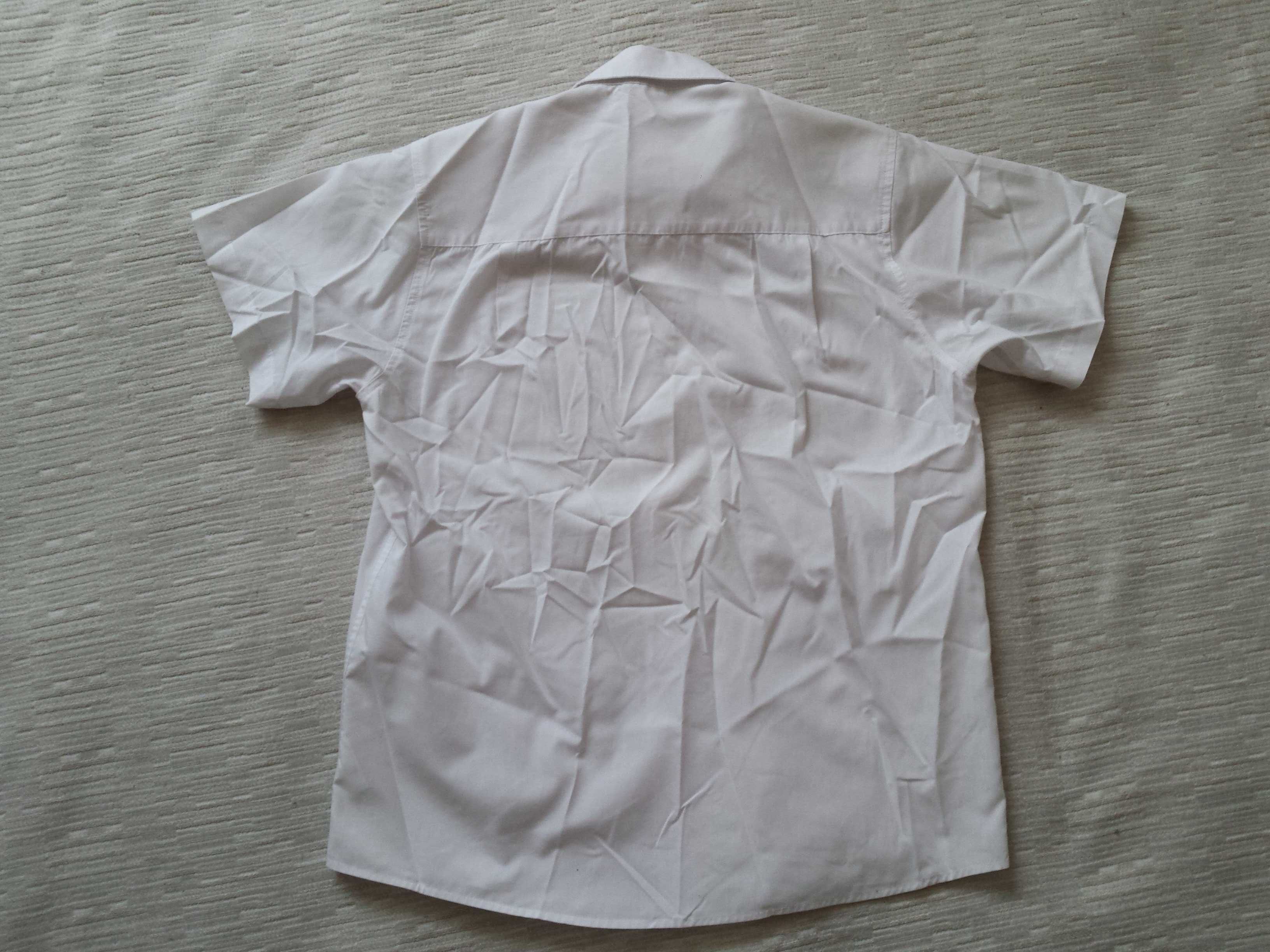 COOLCLUB koszula roz. M (wg metki 164), krótki rękaw, bawełna, biała
