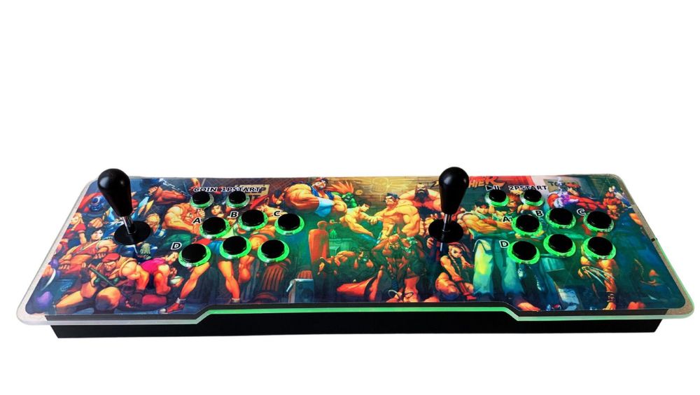 Pandora box retroiluminada 4 jogadores com coluna e 26800 jogos
