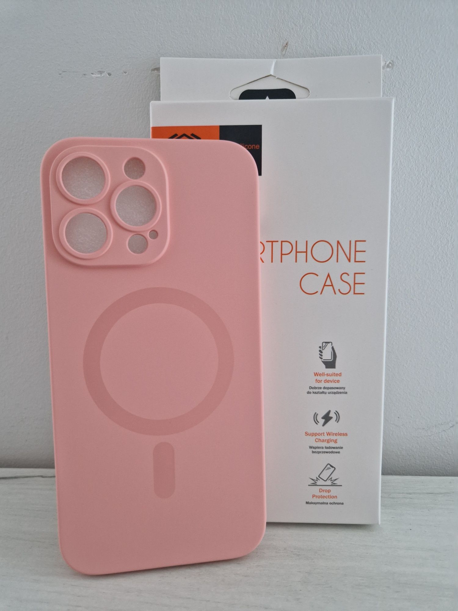 TEL PROTECT MagSilicone Case do Iphone 15 Pro Jasnoróżowy