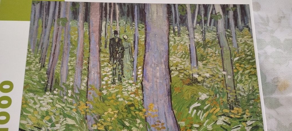 Puzzle Van Gogh: "Vegetação rasteira com duas figuras"
