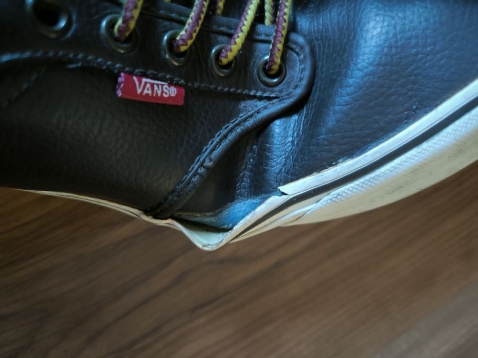 Vans trampki skate męskie skórzane ciemny brąz 43 półbuty