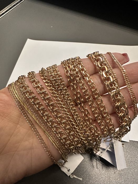 Золотые цепочки новые и б/у