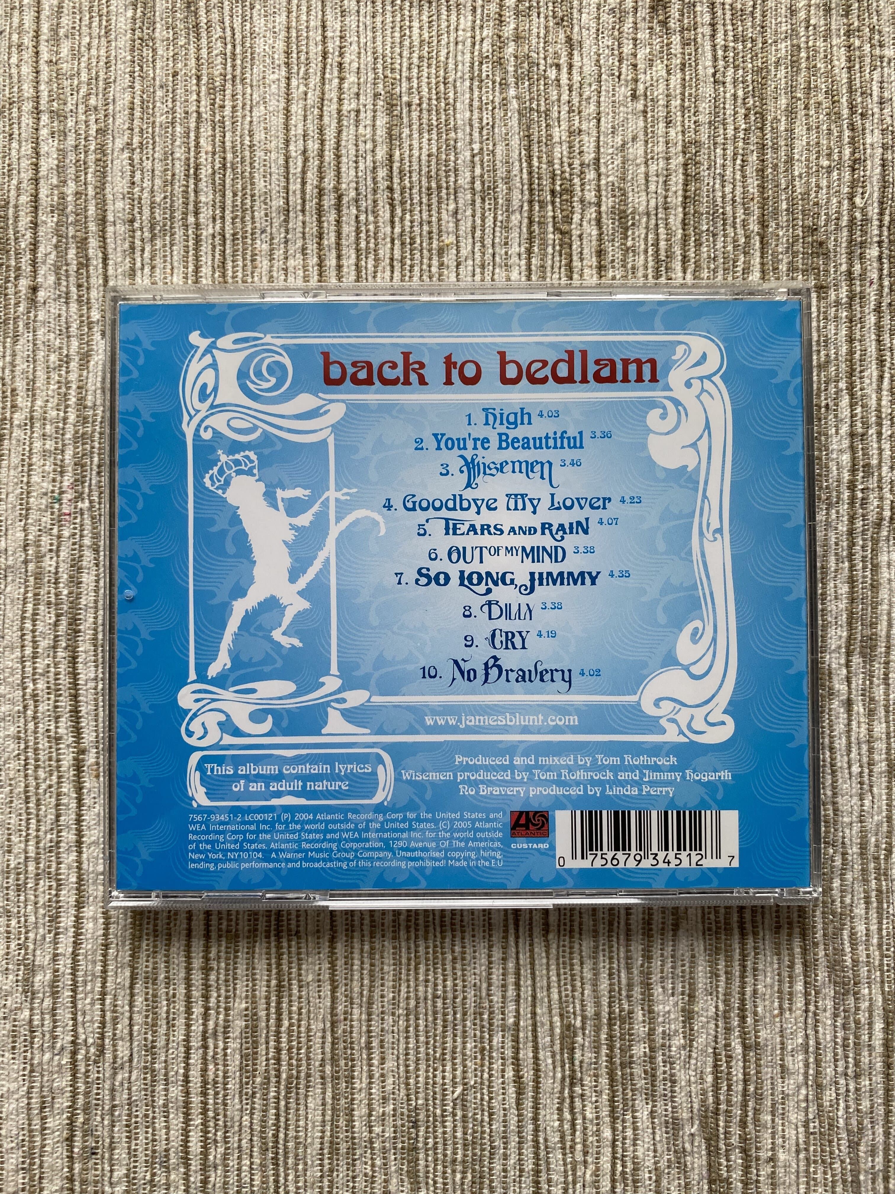 James Blunt - Back to Bedlam CD