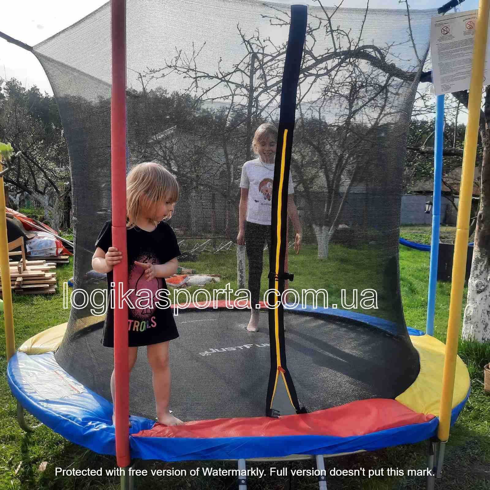 Батут з внутрішньою сіткою JUST FUN 244 см. багато різних розмірів