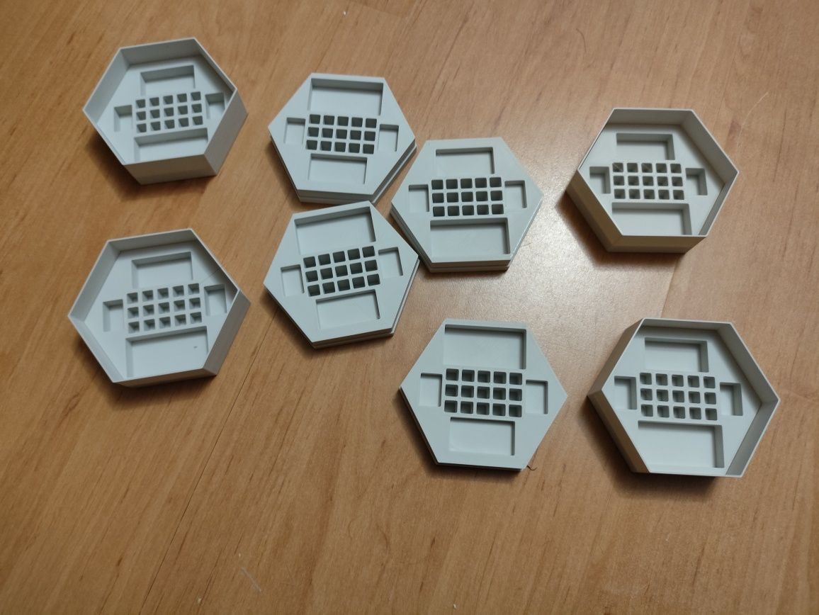 Catan 4x pudełko na komponenty druk 3d
