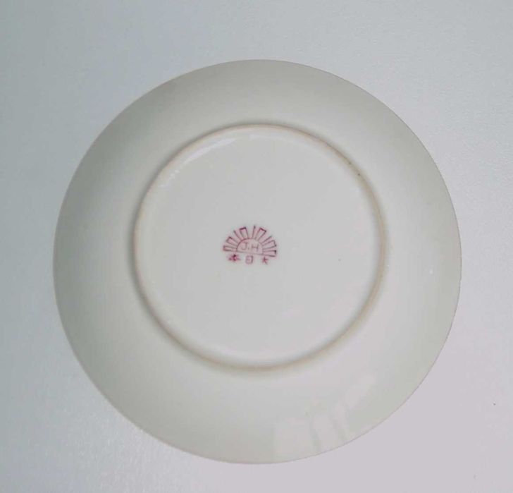 Chávena chá porcelana japonesa "casca ovo" pintada à mão - 1913/26