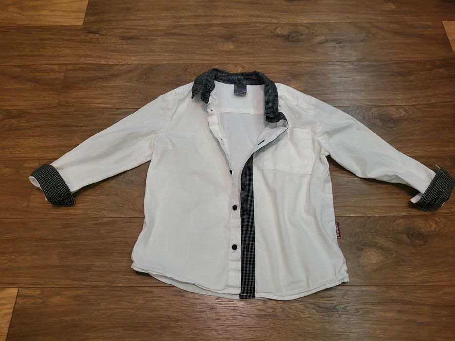 Biała koszula dla chłopca 110