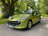 Peugeot 207 1.6 HDi 110 km / PRZEPIĘKNA LIMONKA !!! / Panoramiczny dach / Klima /