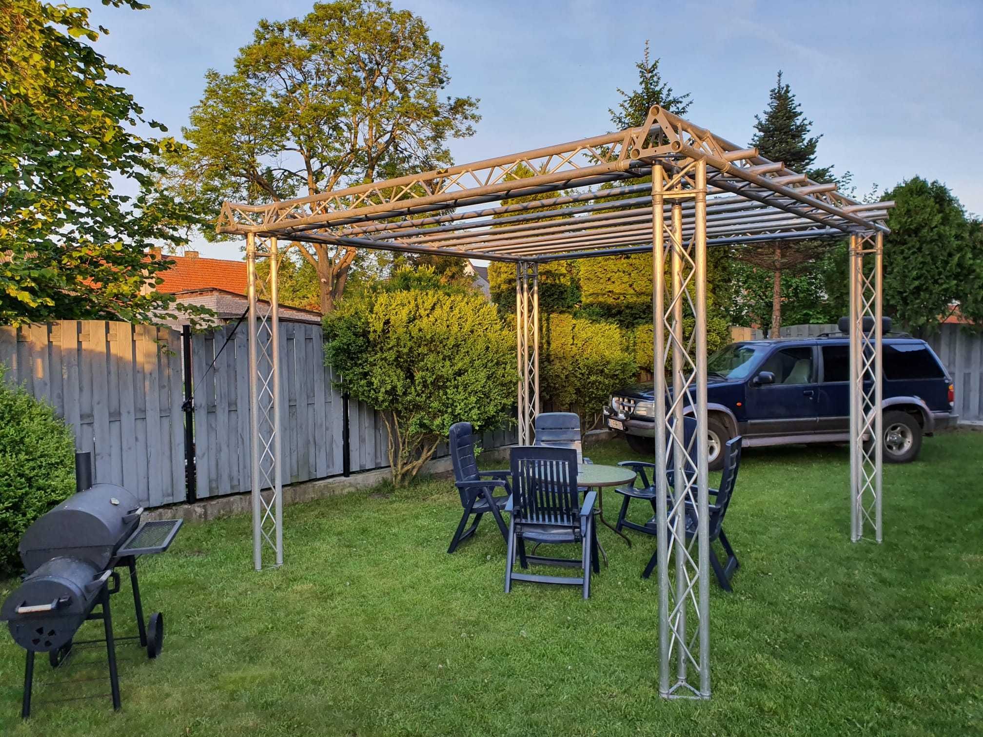 pergola altana z aluminium trawersy