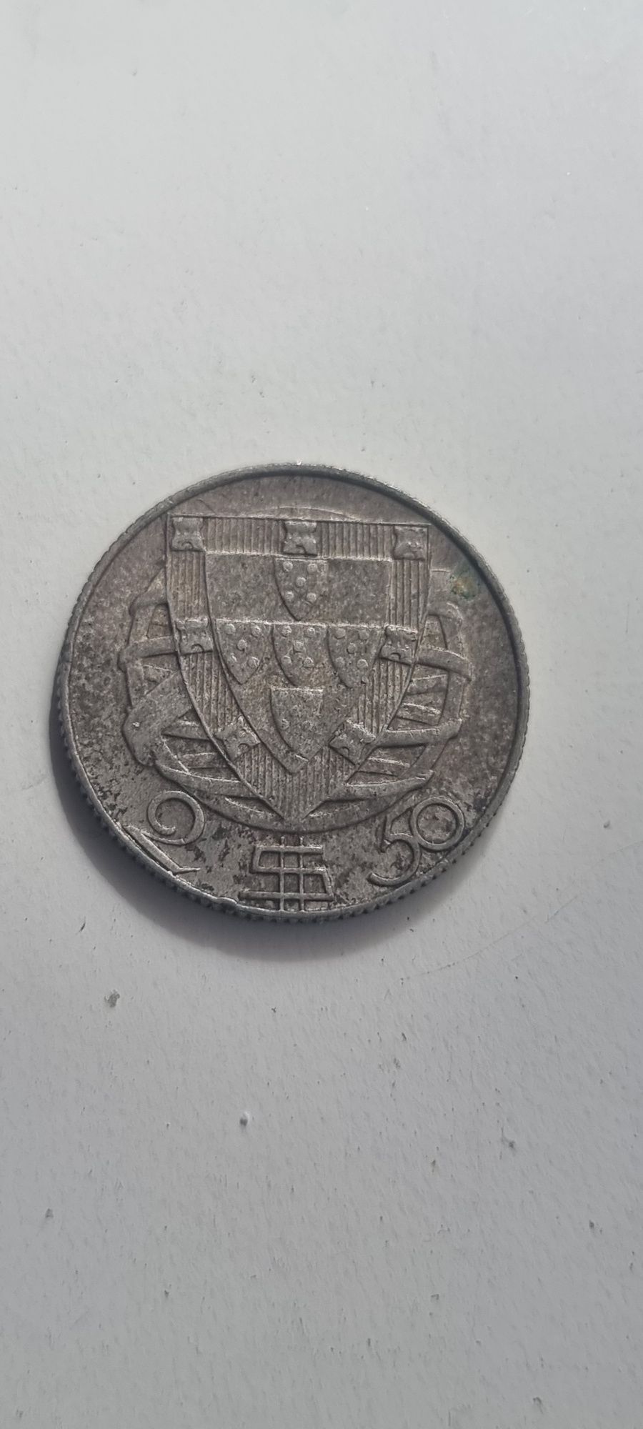 5 centavos, 10 centavos e 2.5 escudos em Prata