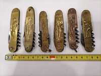 6 canivetes multifunções de coleção figurativos em metal