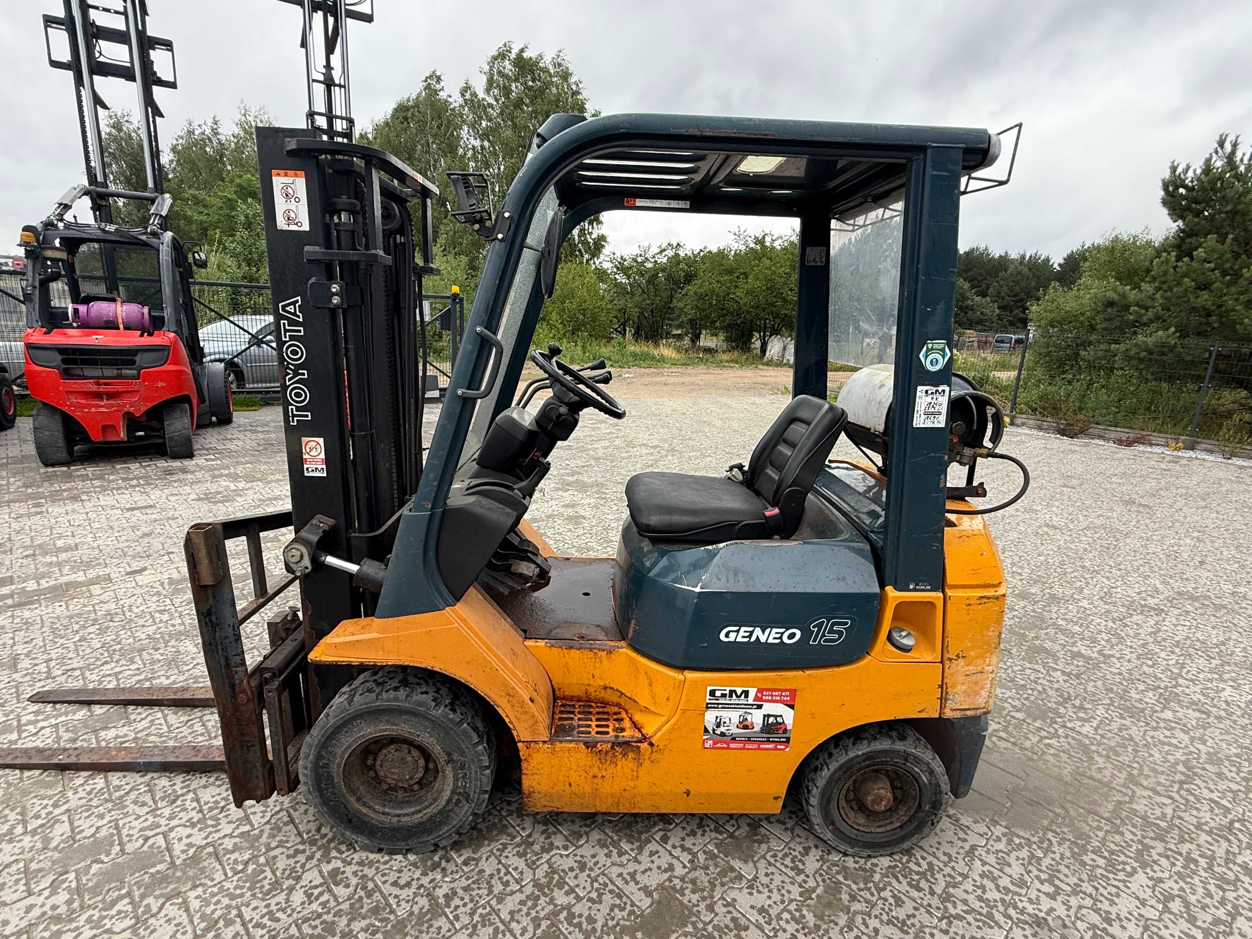 Wózek Widłowy TOYOTA 7FG 1,5T 2006 3m LPG