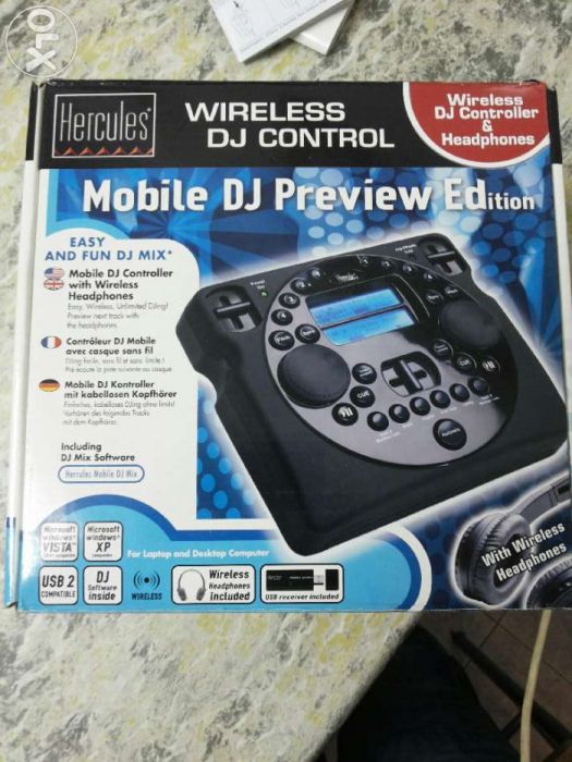 consola para DJ com phones e wireless
