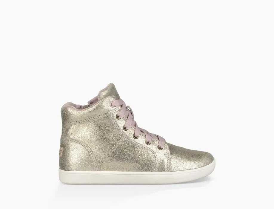 Кожаные высокие кеды ботинки хайтопы Ugg Australia