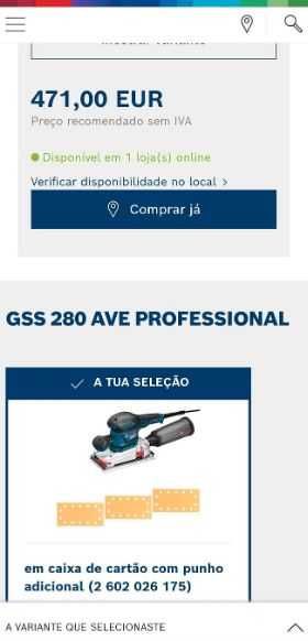 Lixadeira Vibratória BOSCH Profissional GSS 280 AE - Preço Baixíssimo