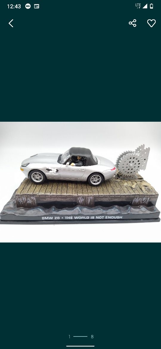 James Bond collection modele zestaw Eaglemoss 1:43