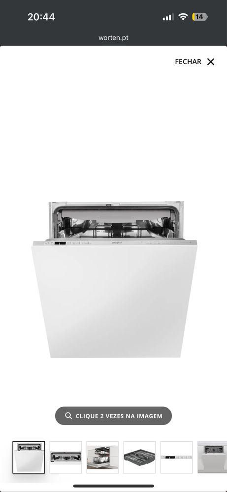 Máquina de Lavar Loiça Encastre WHIRLPOOL