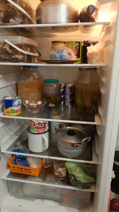 Холодильник BOSCH в полностью рабочем состоянии.