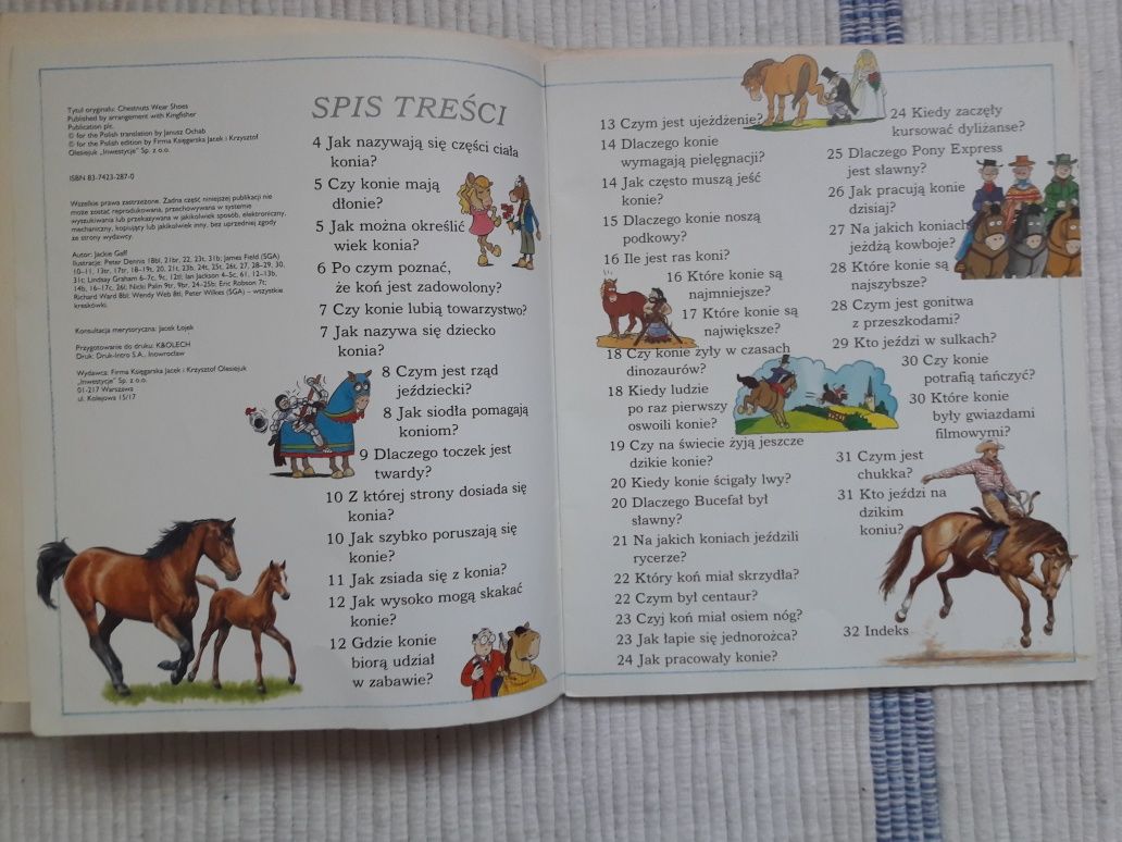 Ksiazki dla dzieci Ciekawe dlaczego pytania na temat koni Grecji