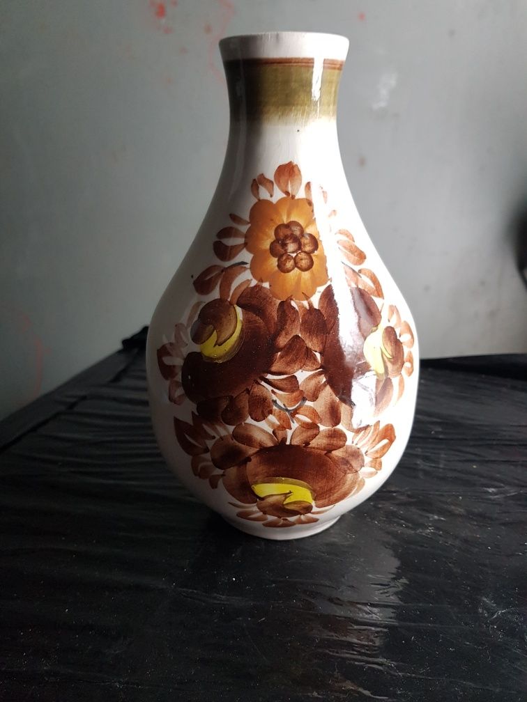 Wazon Wazonik ZF Koło Made In Poland Ręcznie Malowany PRL Vintage