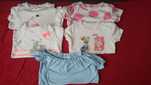 koszulki, t-shirty dziewczęce Smyk, Reserved rozm. 140 cena za 5 szt.