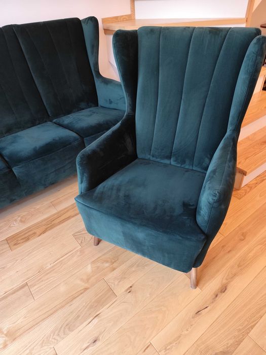 Sofa + fotel + 2 x pufa Tino Gala Colezzione Mebloo