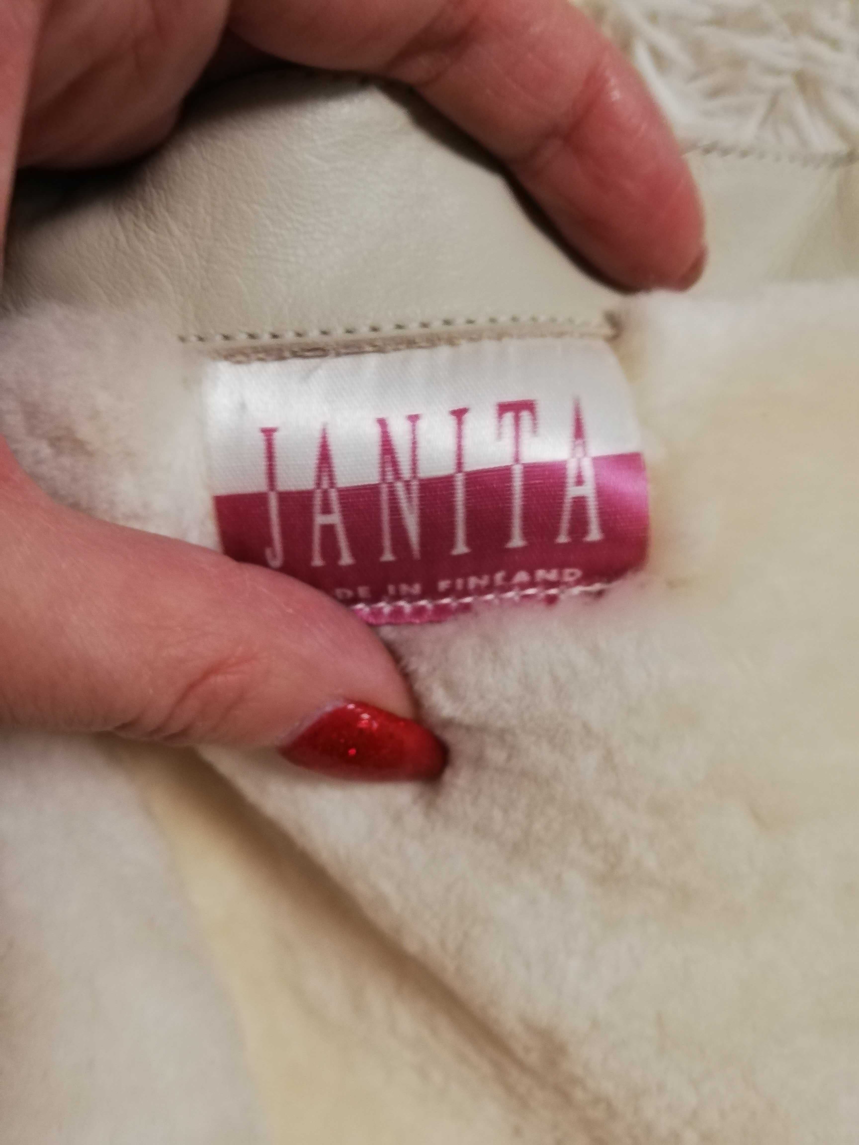 kozaki Janita 41 skóra Made in Finland owcza wełna