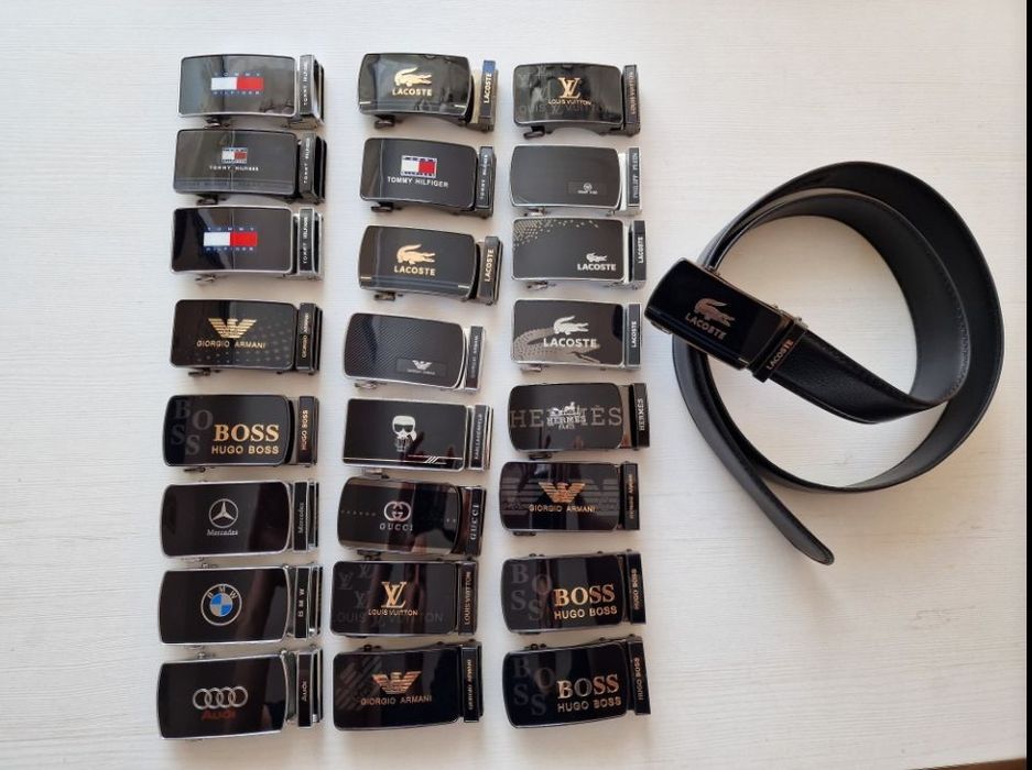 Skórzany Pasek Męski Tommy Armani Lacoste CK Boss